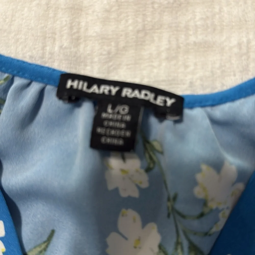 Hilary Radley Blouse. Blue with white flowers. Cornflower blue. - Picture 2 of 6